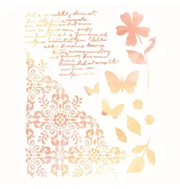 SIZZIX SIZZIX 49 AND MARKET PETAL PLAY A4 STENCIL