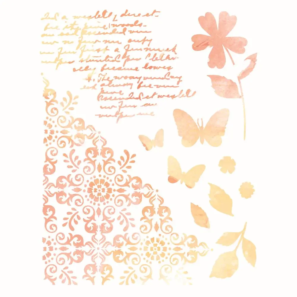SIZZIX SIZZIX 49 AND MARKET PETAL PLAY A4 STENCIL