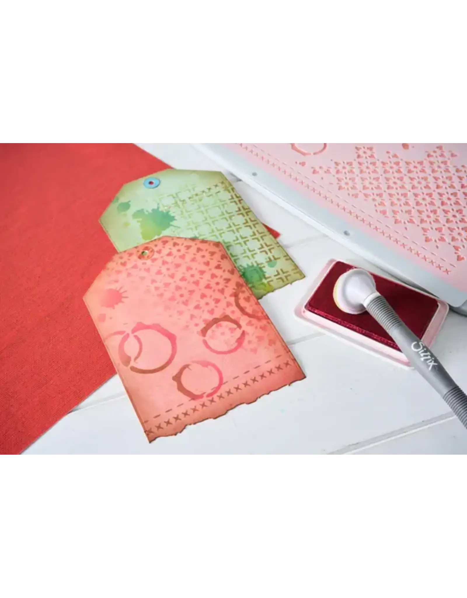 SIZZIX SIZZIX 49 AND MARKET PETAL PLAY A4 STENCIL