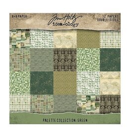 ADVANTUS TIM HOLTZ IDEA-OLOGY PALETTE COLLECTION GREEN 8x8 DOUBLE SIDED CARDSTOCK