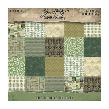 ADVANTUS TIM HOLTZ IDEA-OLOGY PALETTE COLLECTION GREEN 8x8 DOUBLE SIDED CARDSTOCK