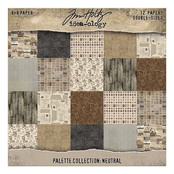 ADVANTUS TIM HOLTZ IDEA-OLOGY PALETTE COLLECTION NEUTRAL 8x8 DOUBLE SIDED CARDSTOCK