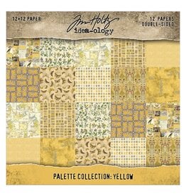 ADVANTUS TIM HOLTZ IDEA-OLOGY PALETTE COLLECTION YELLOW 12x12 DOUBLE SIDED CARDSTOCK