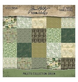 ADVANTUS TIM HOLTZ IDEA-OLOGY PALETTE COLLECTION GREEN 12x12 DOUBLE SIDED CARDSTOCK