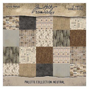 ADVANTUS TIM HOLTZ IDEA-OLOGY PALETTE COLLECTION NEUTRAL 12x12 DOUBLE SIDED CARDSTOCK