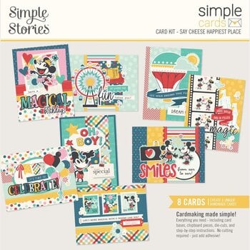 SIMPLE STORIES SIMPLE STORIES SIMPLE CARDS SAY CHEESE HAPPIEST PLACE CARD KIT