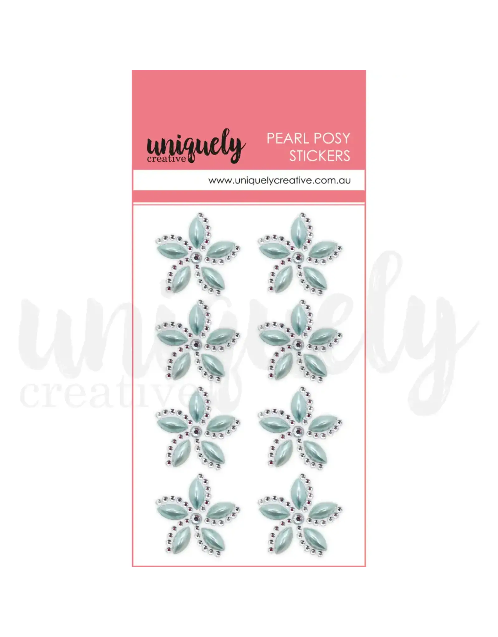 UNIQUELY CREATIVE UNIQUELY CREATIVE BLUE PEARL POSY STICKERS