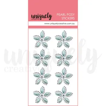 UNIQUELY CREATIVE UNIQUELY CREATIVE BLUE PEARL POSY STICKERS