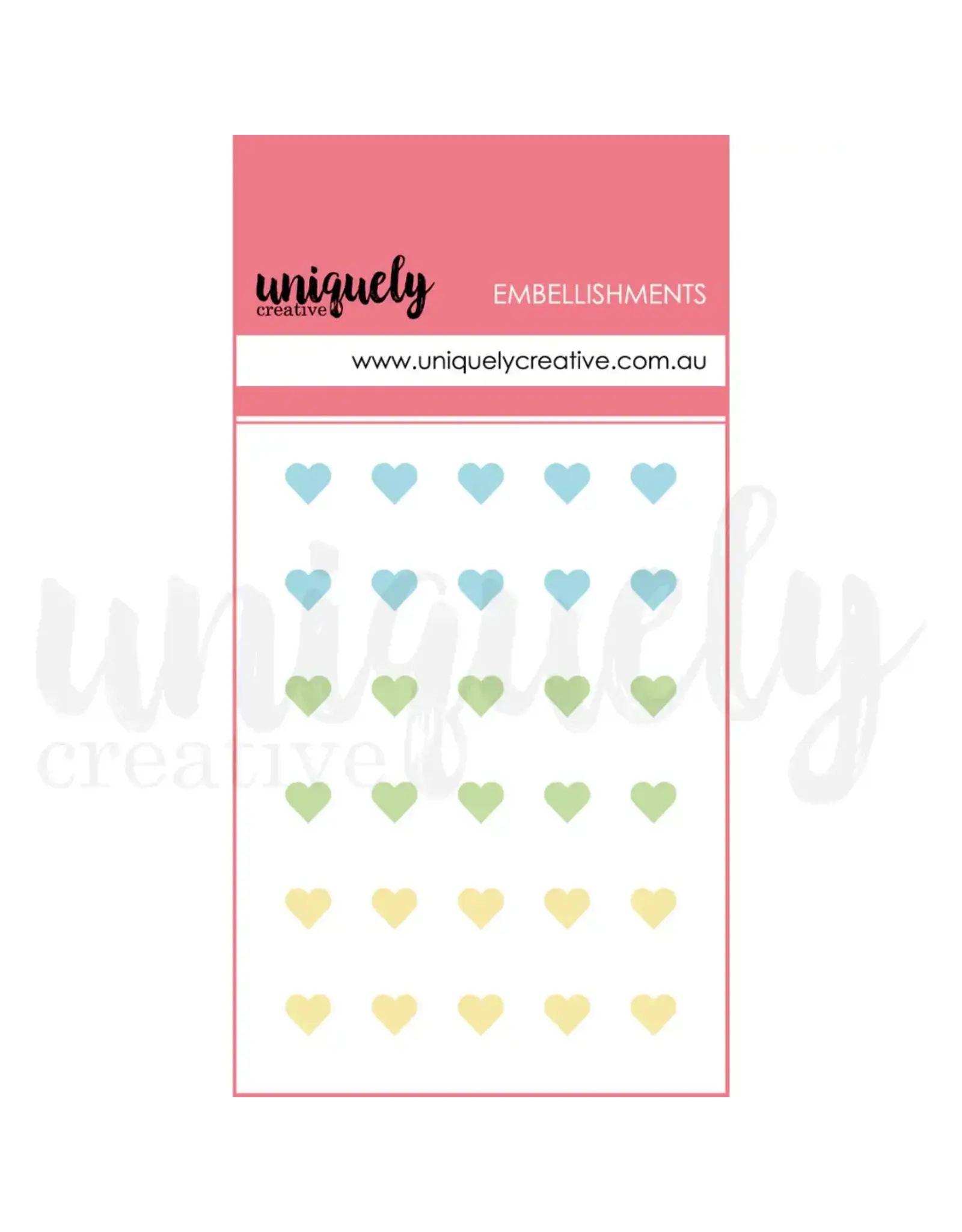 UNIQUELY CREATIVE UNIQUELY CREATIVE LUMINOUS DEW DROP HEART STICKERS
