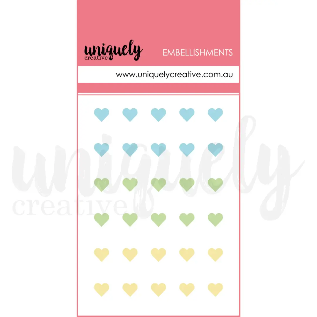UNIQUELY CREATIVE UNIQUELY CREATIVE LUMINOUS DEW DROP HEART STICKERS