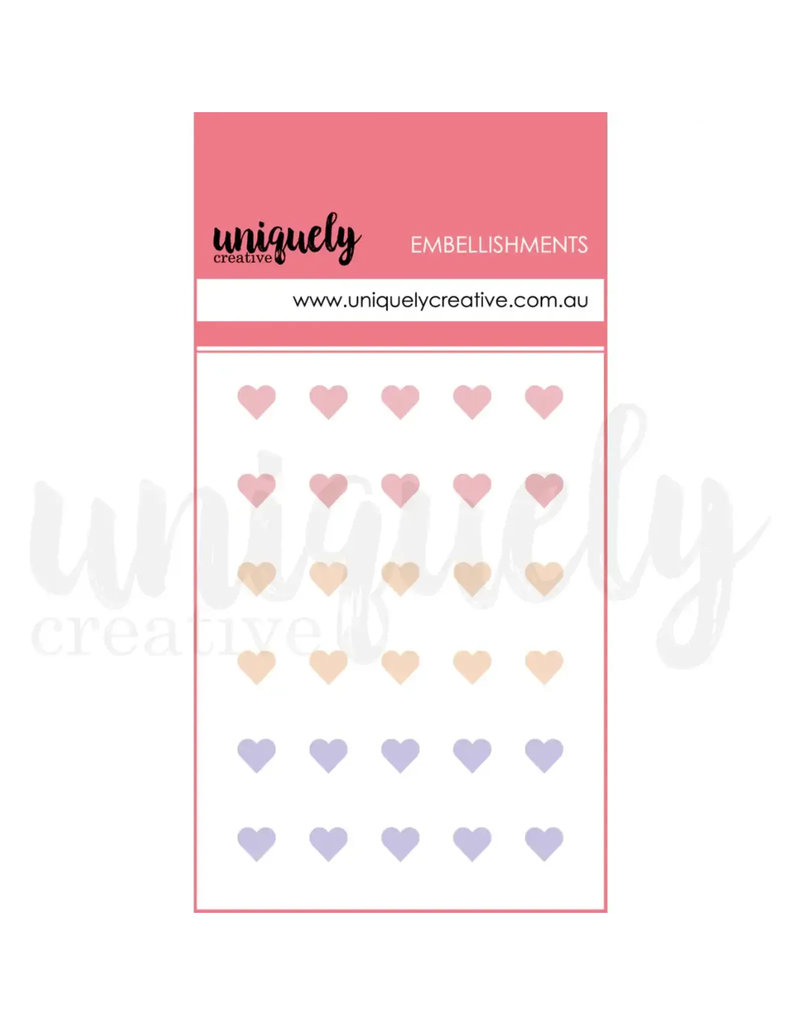 UNIQUELY CREATIVE UNIQUELY CREATIVE ROMANTIC DEW DROP HEART STICKERS