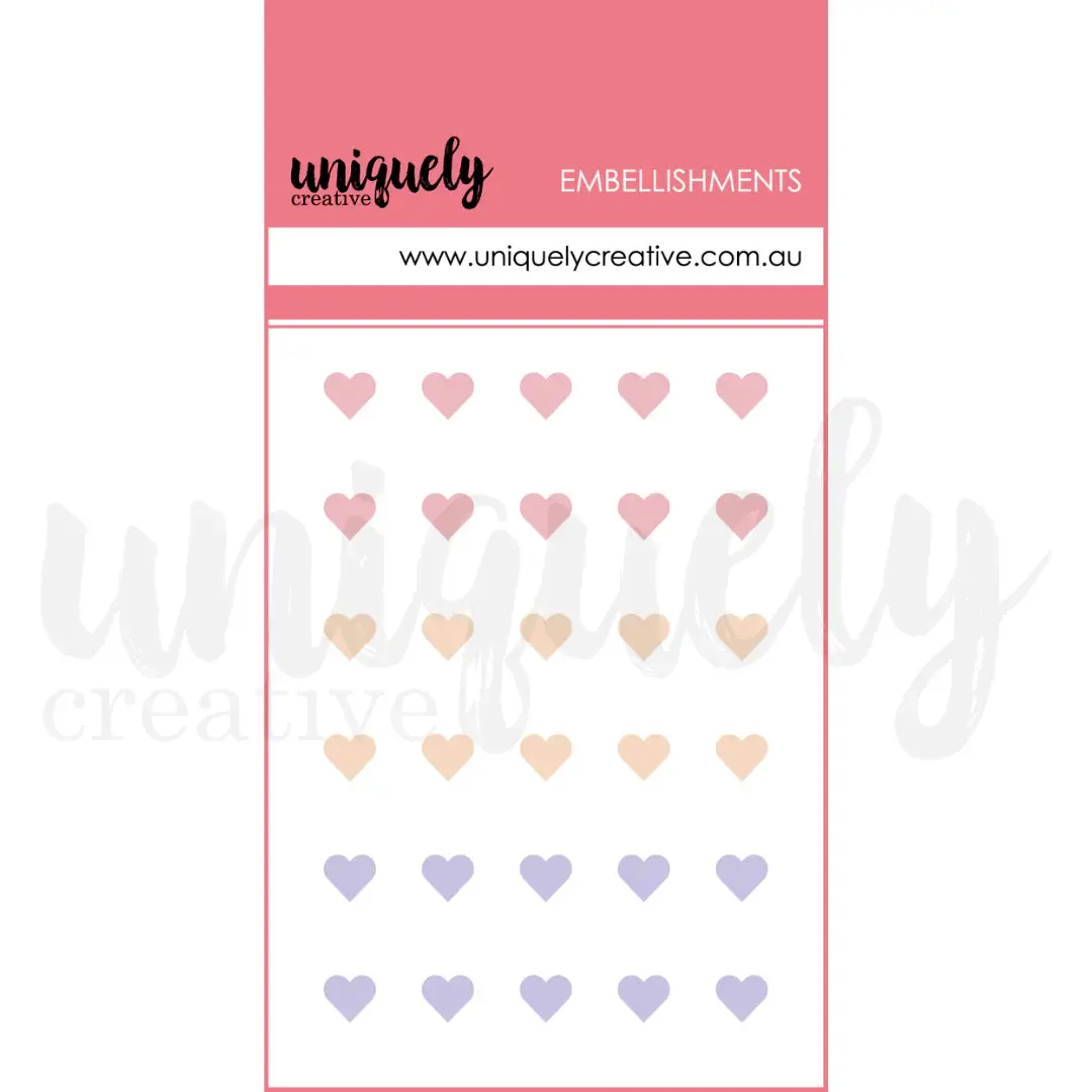 UNIQUELY CREATIVE UNIQUELY CREATIVE ROMANTIC DEW DROP HEART STICKERS