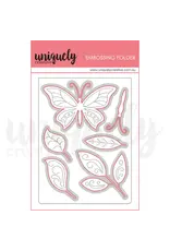 UNIQUELY CREATIVE UNIQUELY CREATIVE BUTTERFLY BREEZE DIE & EMBOSSING FOLDER SET