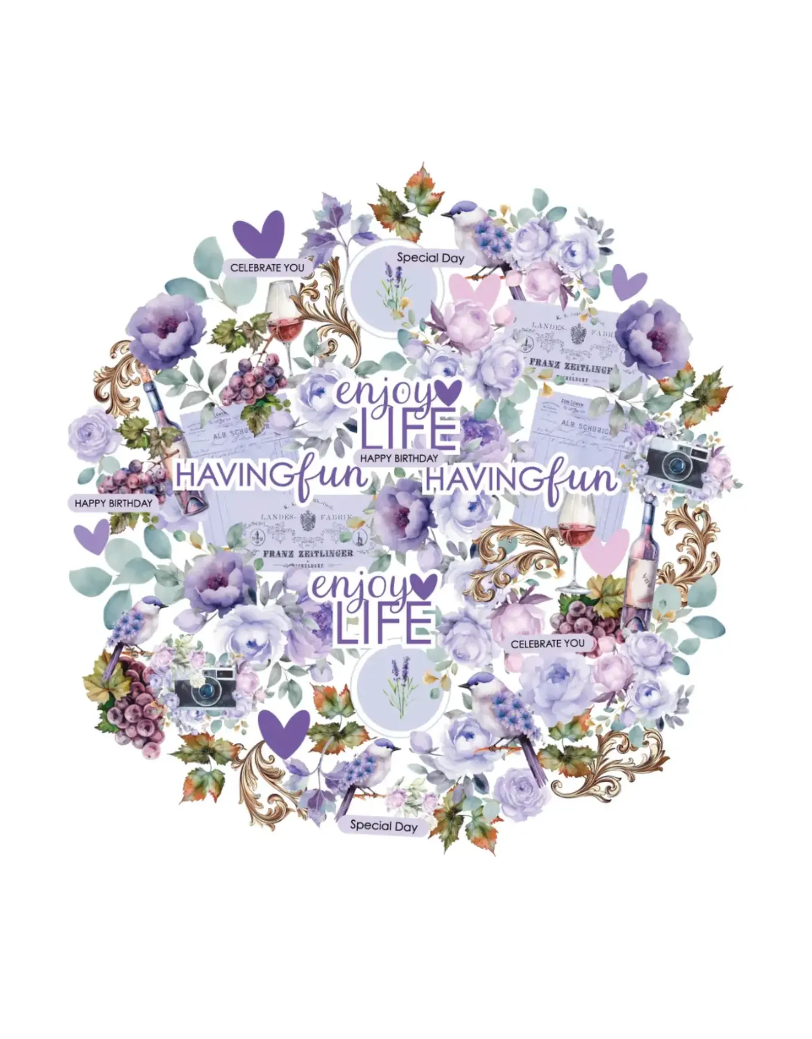 UNIQUELY CREATIVE UNIQUELY CREATIVE ULTRAVIOLET DELIGHT CREATIVE CUTS DIE CUTS