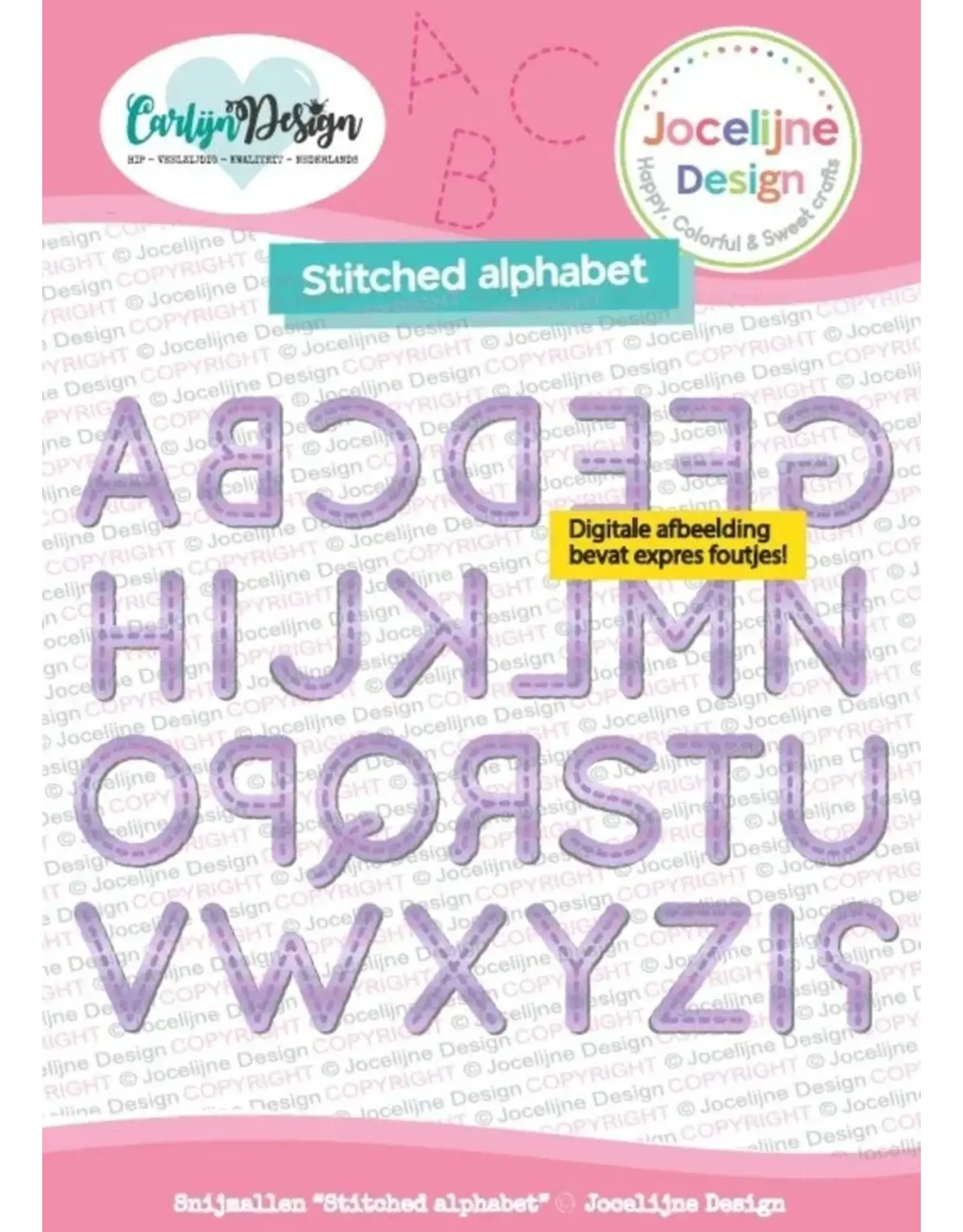 TONIC CARLIJN DESIGN STITCHED ALPHABET DIE SET