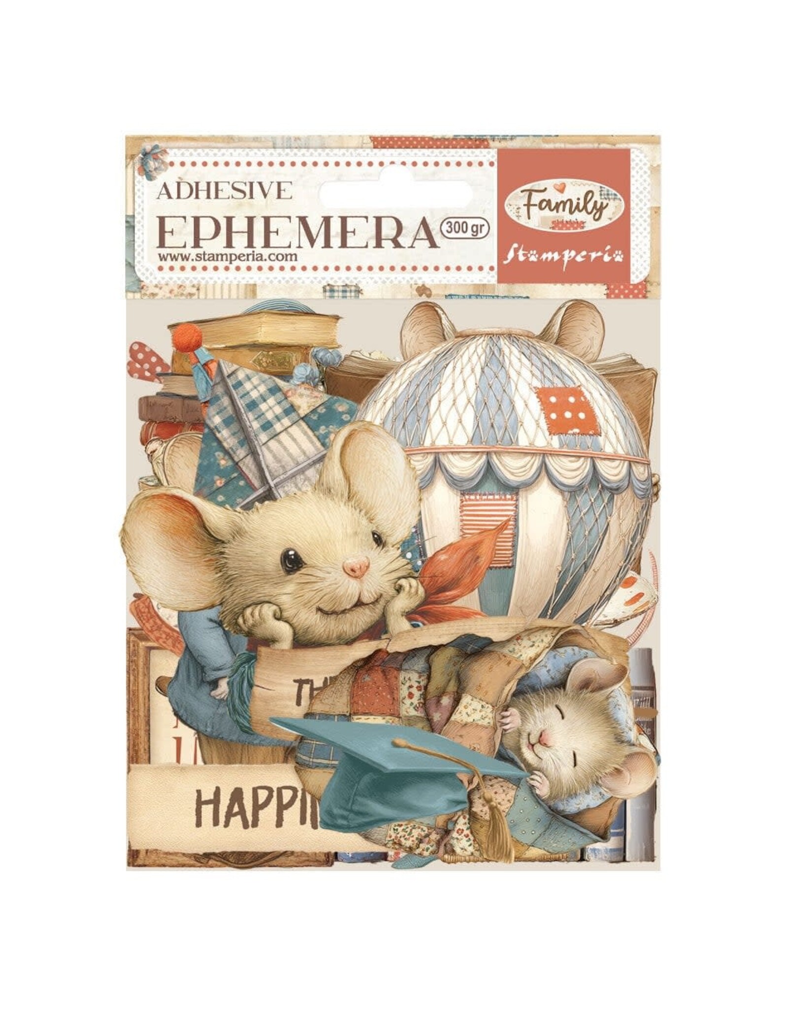 STAMPERIA STAMPERIA FAMILY EPHEMERA ADHESIVE PAPER CUT OUTS