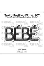 CRAFTLINES CRAFTLINES CREALIES POSITIVE TEXT BÉBÉ DIE