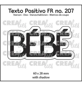 CRAFTLINES CRAFTLINES CREALIES POSITIVE TEXT BÉBÉ DIE