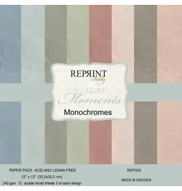 REPRINT REPRINT QUIET MOMENTS MONOCHROMES 12x12 CARDSTOCK PACK