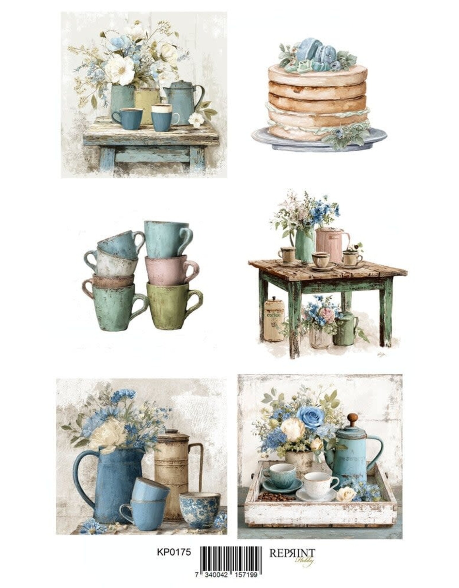 REPRINT REPRINT QUIET MOMENTS A4 CUT OUTS