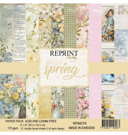 REPRINT REPRINT HELLO SPRING 8x8 PAPER PACK
