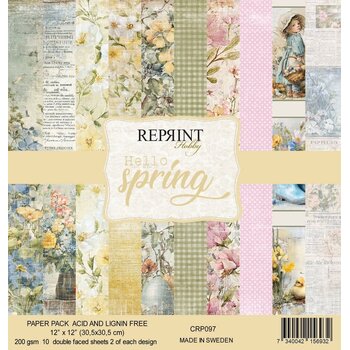 REPRINT REPRINT HELLO SPRING 12x12 PAPER PACK
