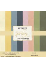 REPRINT REPRINT HELLO SPRING MONOCHROMES 12x12 CARDSTOCK PACK