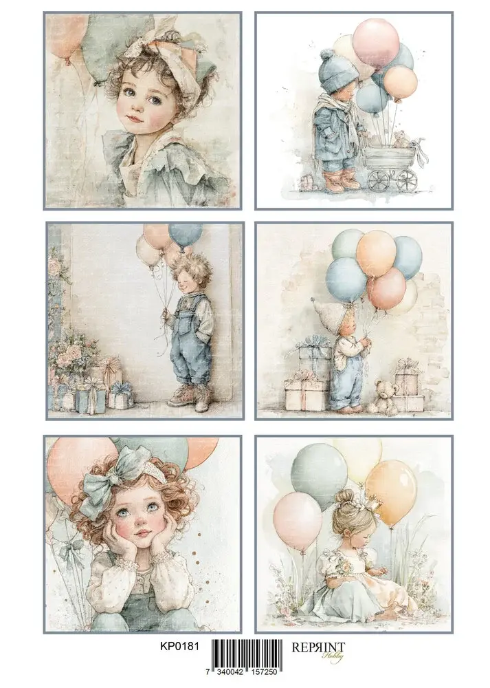 REPRINT REPRINT BIRTHDAY A4 CUT OUTS