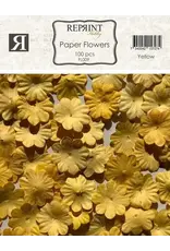 REPRINT REPRINT YELLOW PAPER FLOWERS 100/PK