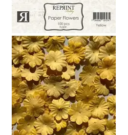 REPRINT REPRINT YELLOW PAPER FLOWERS 100/PK