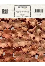 REPRINT REPRINT PEACH PAPER FLOWERS 100/PK