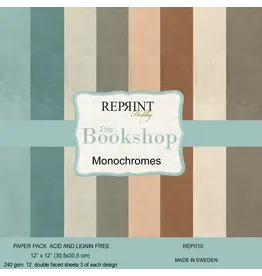REPRINT REPRINT THE BOOKSHOP MONOCHROMES 12x12 CARDSTOCK PACK