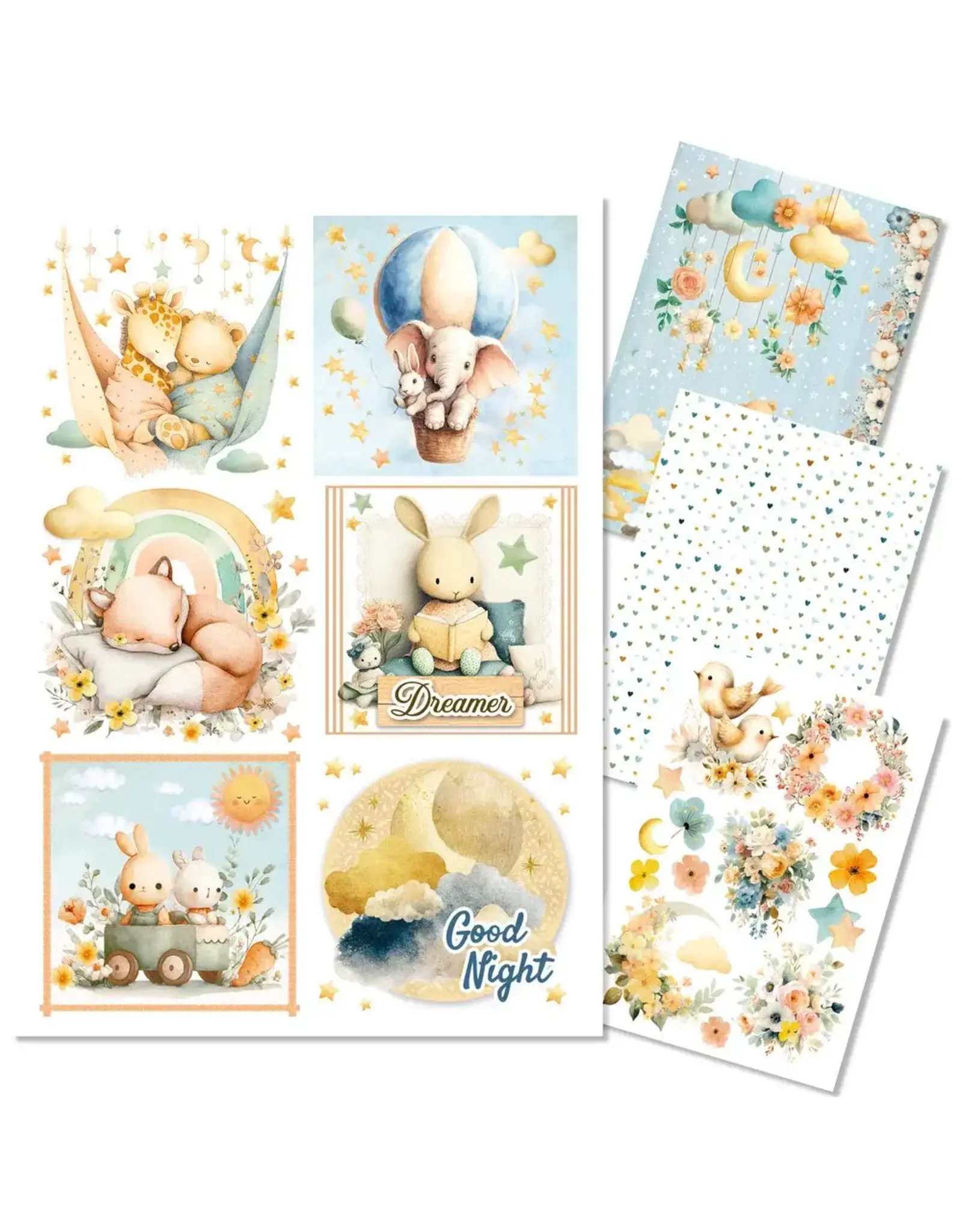 CIAO BELLA CIAO BELLA LUNIBLOOM A4 RICE PAPER 4 SHEETS
