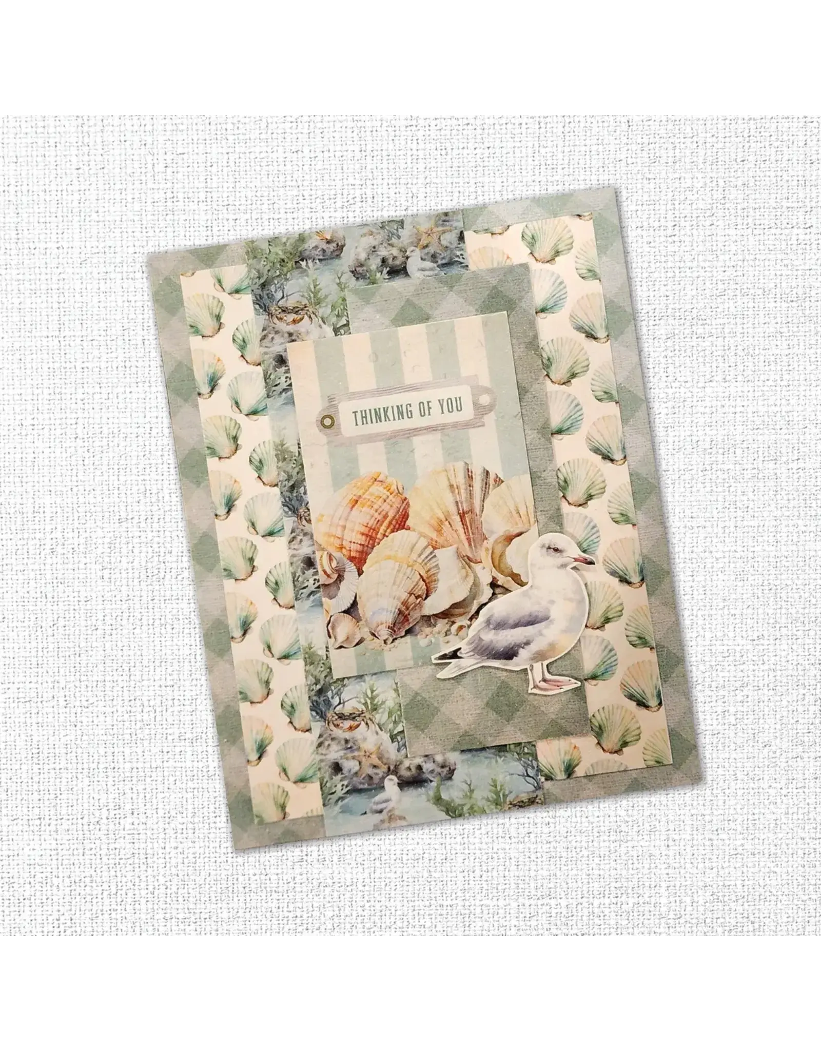 PAPER ROSE PAPER ROSE SEASIDE MEMORIES TAGS & TICKETS EMBOSSED DIE CUTS