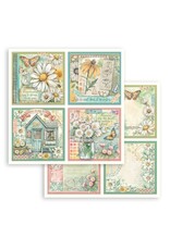 STAMPERIA STAMPERIA DAISY ART 4 CARDS 12x12 CARDSTOCK