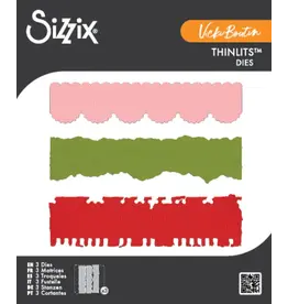 SIZZIX SIZZIX VICKI BOUTIN THINLITS DOUBLE EDGERS DIE SET
