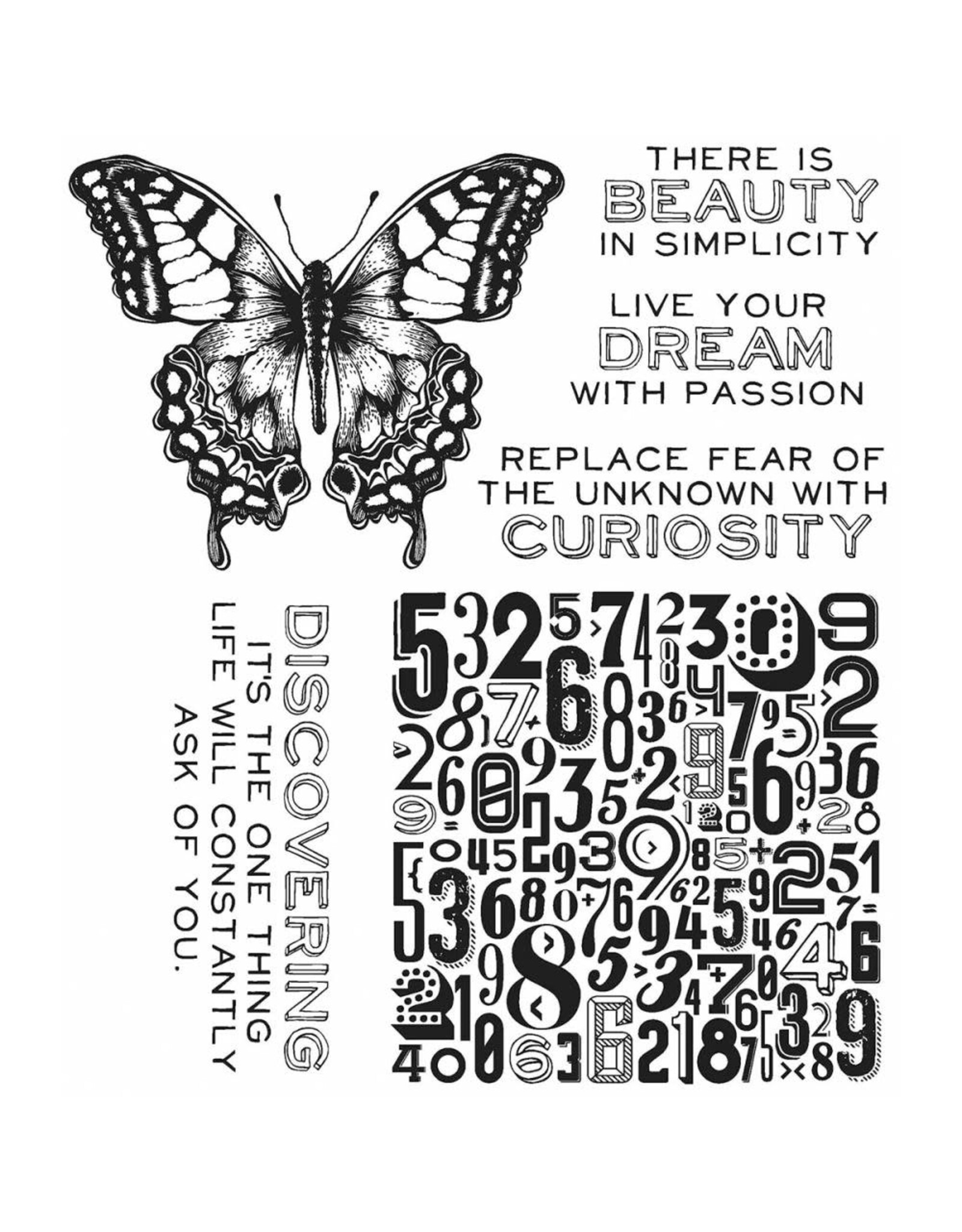 STAMPERS ANONYMOUS STAMPERS ANONYMOUS TIM HOLTZ CLING STAMP PERSPECTIVE 7''X8.5''