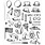 STAMPERS ANONYMOUS STAMPERS ANONYMOUS TIM HOLTZ CRAZY THINGS 7x8.5 CLING STAMP SET