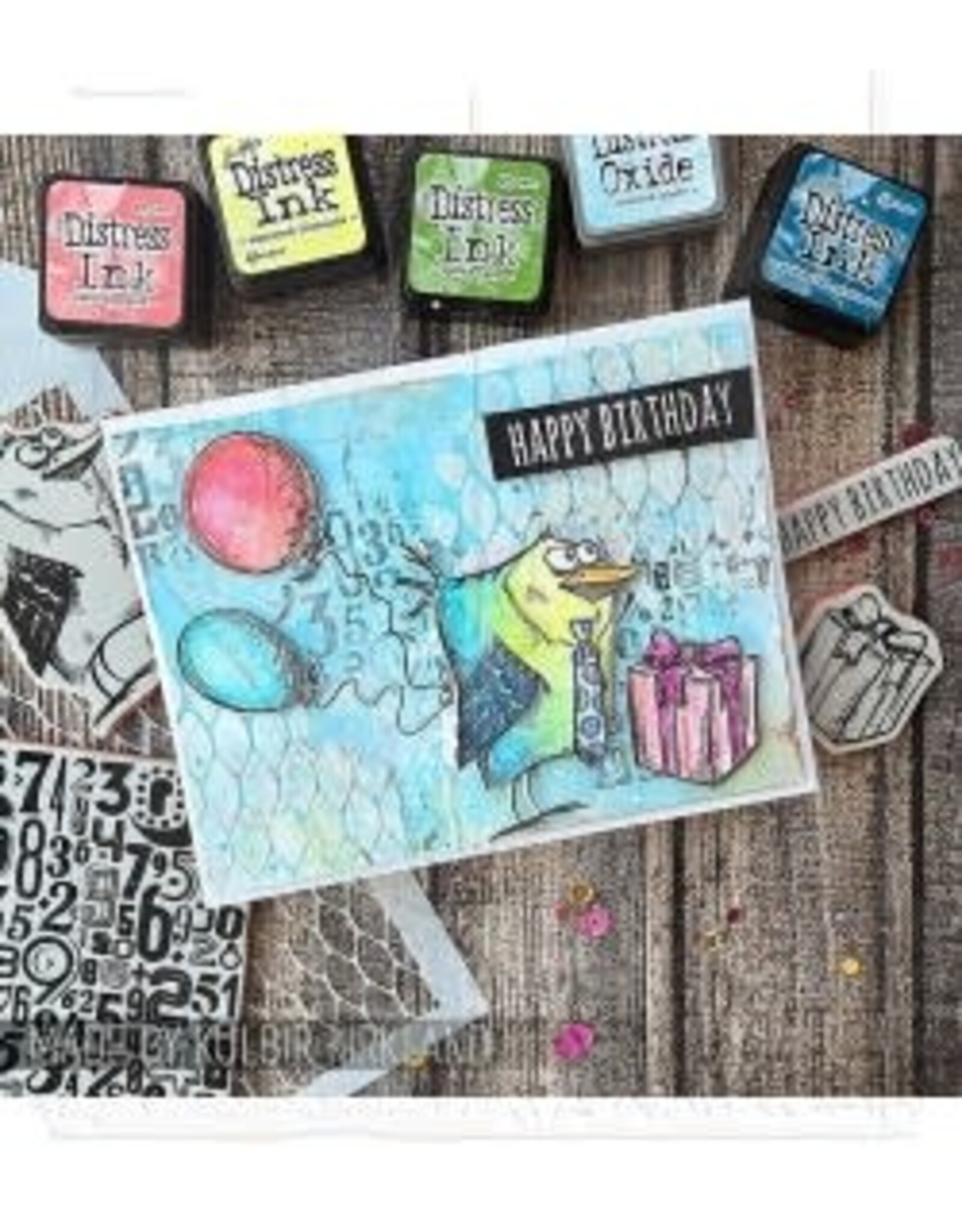 STAMPERS ANONYMOUS STAMPERS ANONYMOUS TIM HOLTZ CRAZY THINGS 7x8.5 CLING STAMP SET