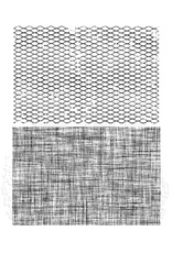 STAMPERS ANONYMOUS STAMPERS ANONYMOUS TIM HOLTZ MESH & LINEN CLING STAMP SET