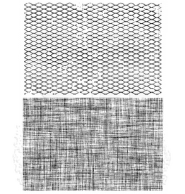 STAMPERS ANONYMOUS STAMPERS ANONYMOUS TIM HOLTZ MESH & LINEN CLING STAMP SET