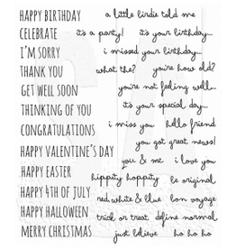 STAMPERS ANONYMOUS STAMPERS ANONYMOUS TIM HOLTZ CRAZY TALK CLING STAMP SET