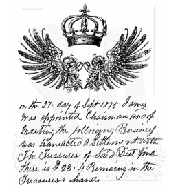 STAMPERS ANONYMOUS STAMPERS ANONYMOUS TIM HOLTZ ROYAL SCRIPT CLING STAMP SET