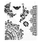 STAMPERS ANONYMOUS STAMPERS ANONYMOUS TIM HOLTZ FLORAL TATTOO CLING STAMP SET