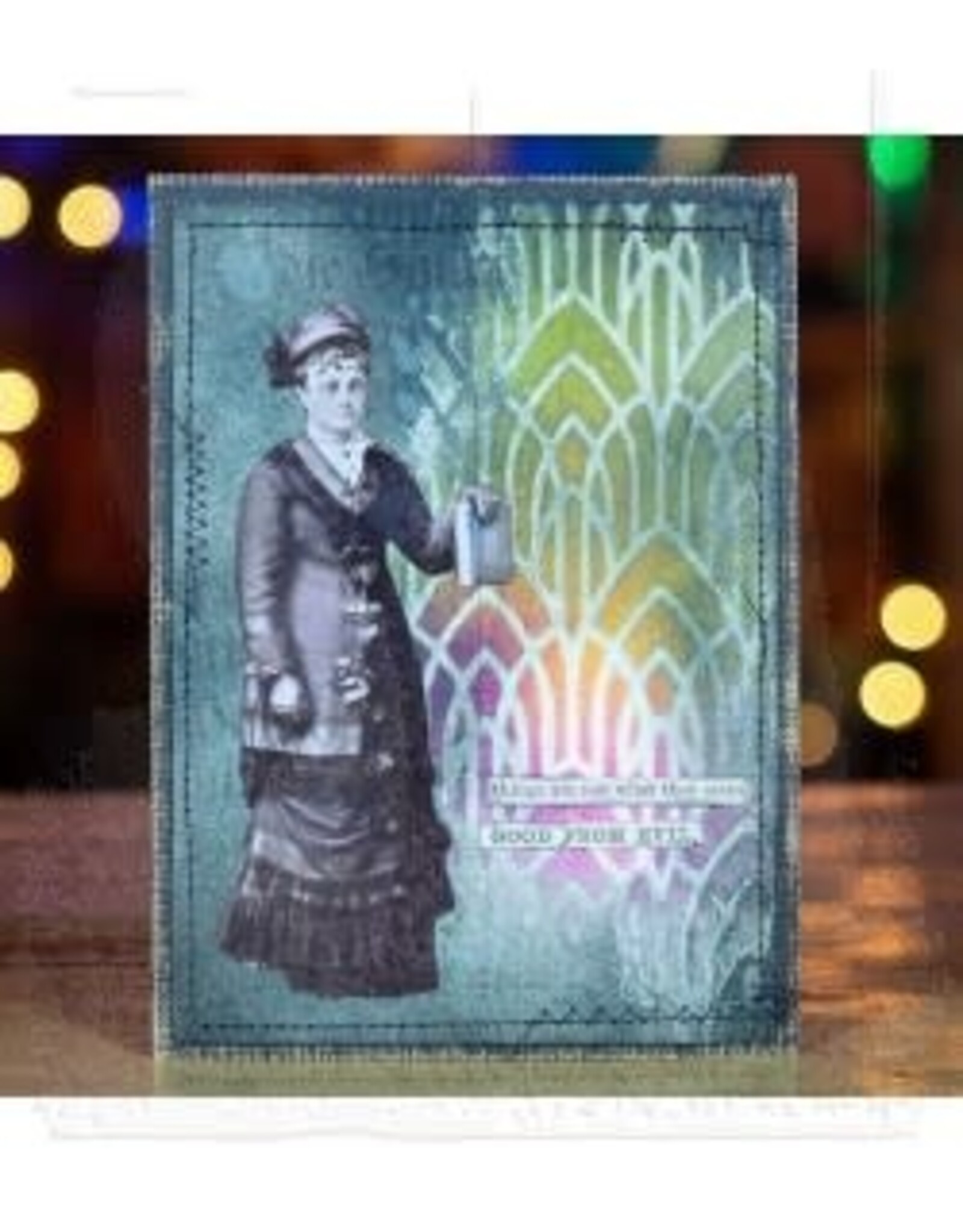 STAMPERS ANONYMOUS STAMPERS ANONYMOUS TIM HOLTZ DECO ARCH LAYERED STENCIL