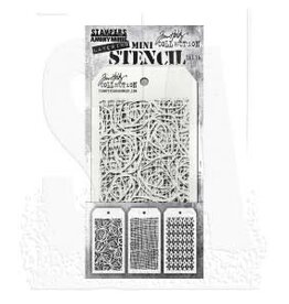 STAMPERS ANONYMOUS STAMPERS ANONYMOUS TIM HOLTZ MINI LAYERING STENCIL SET 14 3/PK