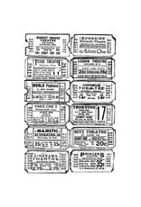 STAMPERS ANONYMOUS STAMPERS ANONYMOUS TIM HOLTZ TICKET CLING STAMP