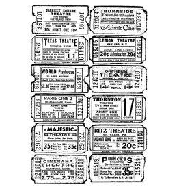 STAMPERS ANONYMOUS STAMPERS ANONYMOUS TIM HOLTZ TICKET CLING STAMP