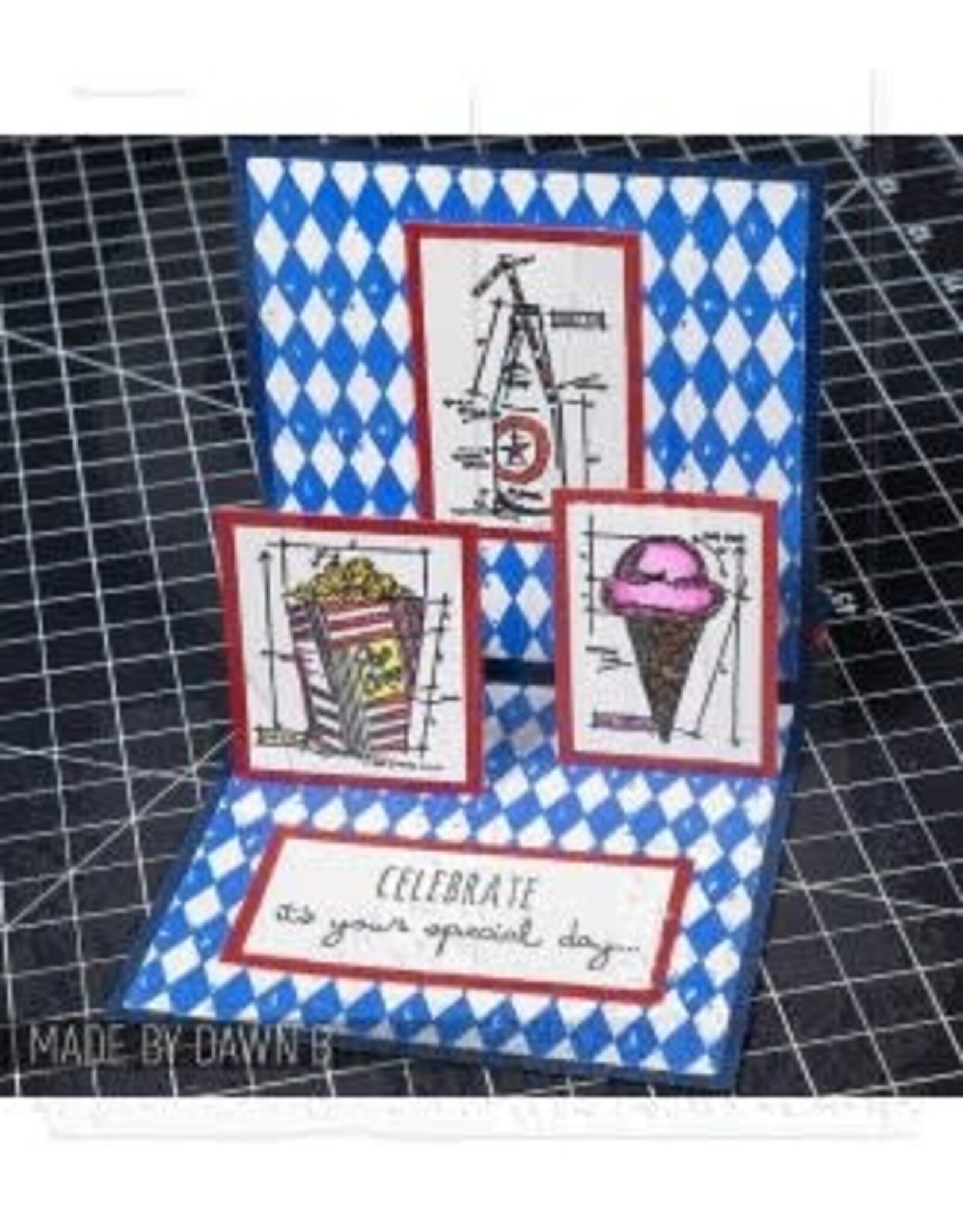 STAMPERS ANONYMOUS STAMPERS ANONYMOUS TIM HOLTZ HARLEQUIN CLING STAMP