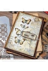 STAMPERS ANONYMOUS STAMPERS ANONYMOUS TIM HOLTZ PAPILLION MIXED MEDIA CLEAR STAMP SET & STENCIL